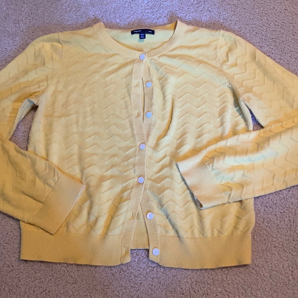 Cute gap kids yellow cardigan